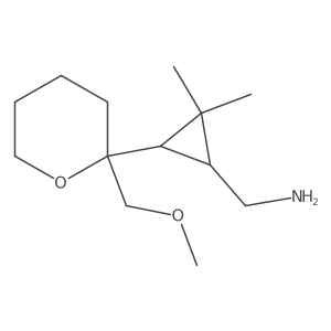 {3-[2-(Methoxymethyl)oxan-2-yl]-2,2-dimethylcyclopropyl}methanamine结构式