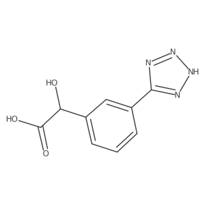 2-hydroxy-2-[3-(1H-1,2,3,4-tetrazol-5-yl)phenyl]acetic acid Structure