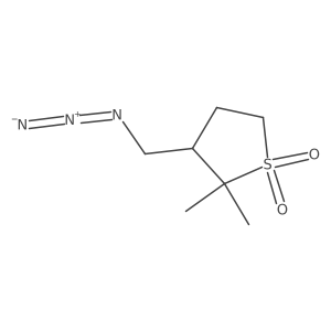 3-(Azidomethyl)-2,2-dimethyl-1lambda6-thiolane-1,1-dione结构式