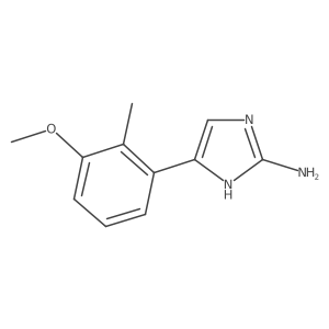 5-(3-methoxy-2-methylphenyl)-1H-imidazol-2-amine结构式