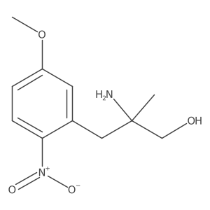 2-Amino-3-(5-methoxy-2-nitrophenyl)-2-methylpropan-1-ol结构式