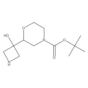 Tert-butyl 2-(3-hydroxyazetidin-3-yl)morpholine-4-carboxylate Structure