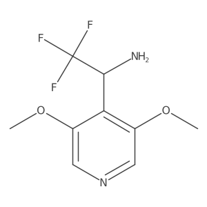1-(3,5-Dimethoxypyridin-4-yl)-2,2,2-trifluoroethan-1-amine Structure