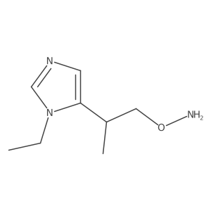 O-[2-(1-ethyl-1H-imidazol-5-yl)propyl]hydroxylamine结构式