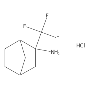 2-(Trifluoromethyl)bicyclo[2.2.1]heptan-2-amine;hydrochloride结构式