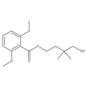 4-Hydroxy-3,3-dimethylbutyl 2,6-dimethoxybenzoate Structure