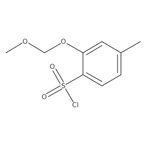 2-(Methoxymethoxy)-4-methylbenzene-1-sulfonyl chloride结构式