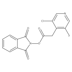 1,3-dioxo-2,3-dihydro-1H-isoindol-2-yl 2-(3-chloro-5-fluoropyridin-4-yl)acetate结构式