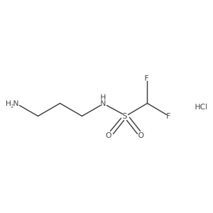 N-(3-Aminopropyl)-1,1-difluoromethanesulfonamide;hydrochloride Structure