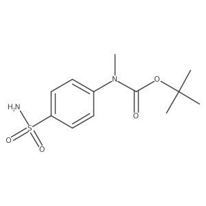 tert-butyl N-methyl-N-(4-sulfamoylphenyl)carbamate结构式