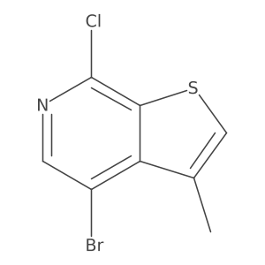 4-Bromo-7-chloro-3-methylthieno[2,3-c]pyridine结构式