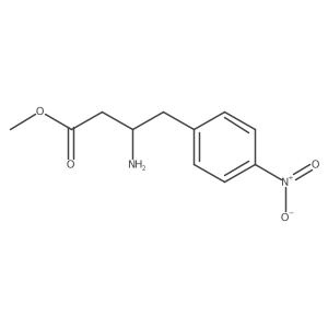 methyl (3R)-3-amino-4-(4-nitrophenyl)butanoate结构式