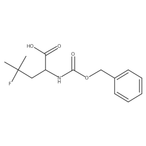 (2R)-2-(((Benzyloxy)carbonyl)amino)-4-fluoro-4-methylpentanoic acid Structure