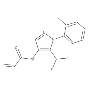 N-[5-(Difluoromethyl)-1-(2-methylphenyl)pyrazol-4-yl]prop-2-enamide Structure