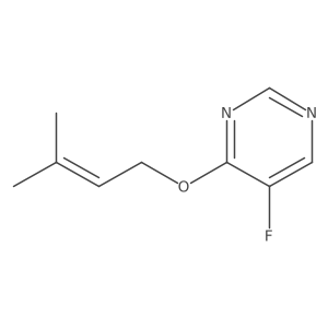 5-Fluoro-4-[(3-methylbut-2-en-1-yl)oxy]pyrimidine Structure