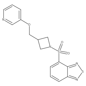4-({3-[(Pyridin-3-yloxy)methyl]azetidin-1-yl}sulfonyl)-2,1,3-benzothiadiazole Structure