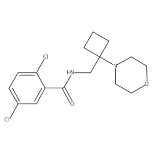 2,5-Dichloro-N-[(1-morpholin-4-ylcyclobutyl)methyl]benzamide Structure
