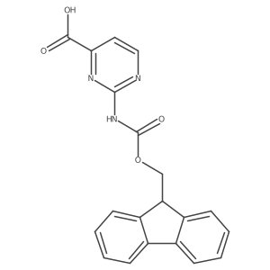 2-({[(9H-fluoren-9-yl)methoxy]carbonyl}amino)pyrimidine-4-carboxylic acid结构式