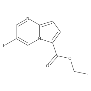 3-Fluoro-pyrrolo[1,2-a]pyrimidine-6-carboxylic acid ethyl ester结构式