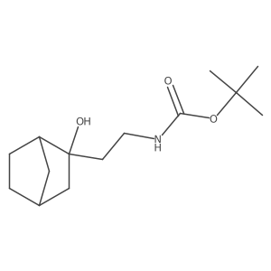 tert-butyl N-(2-{2-hydroxybicyclo[2.2.1]heptan-2-yl}ethyl)carbamate Structure