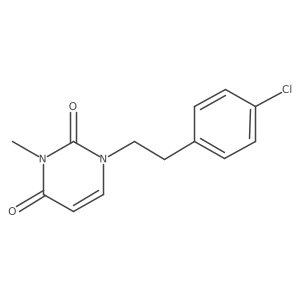 1-[2-(4-Chlorophenyl)ethyl]-3-methyl-1,2,3,4-tetrahydropyrimidine-2,4-dione结构式