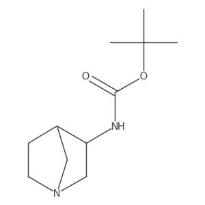 endo-(1-Aza-bicyclo[2.2.1]hept-3-yl)-carbamic acid tert-butyl ester Structure