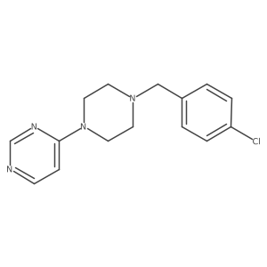 4-{4-[(4-Chlorophenyl)methyl]piperazin-1-yl}pyrimidine Structure