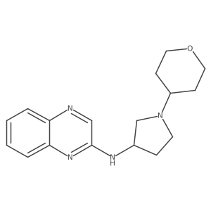 N-[1-(oxan-4-yl)pyrrolidin-3-yl]quinoxalin-2-amine Structure