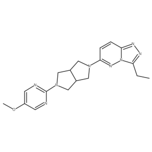 2-(5-{3-Ethyl-[1,2,4]triazolo[4,3-b]pyridazin-6-yl}-octahydropyrrolo[3,4-c]pyrrol-2-yl)-5-methoxypyrimidine结构式