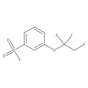 3-(1,1,2-Trifluoroethoxy)benzene-1-sulfonyl fluoride Structure