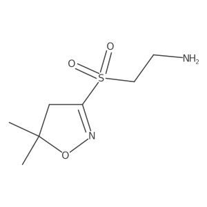 2-[(5,5-Dimethyl-4,5-dihydro-1,2-oxazol-3-yl)sulfonyl]ethan-1-amine Structure