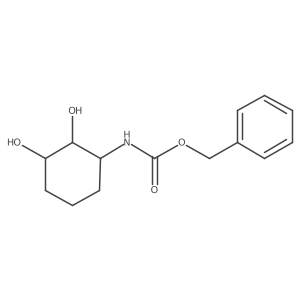 benzyl N-[(1R,2S,3R)-2,3-dihydroxycyclohexyl]carbamate结构式