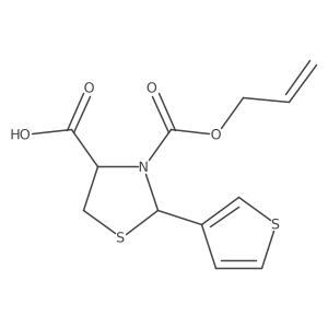 3-[(Prop-2-en-1-yloxy)carbonyl]-2-(thiophen-3-yl)-1,3-thiazolidine-4-carboxylic acid Structure