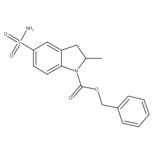 benzyl 2-methyl-5-sulfamoyl-2,3-dihydro-1H-indole-1-carboxylate Structure
