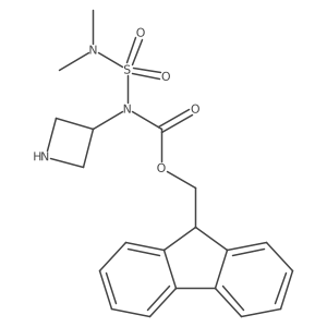 (9H-fluoren-9-yl)methyl N-(azetidin-3-yl)-N-(dimethylsulfamoyl)carbamate结构式