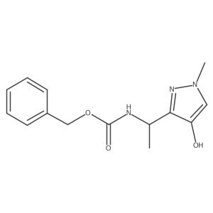 benzyl N-[1-(4-hydroxy-1-methyl-1H-pyrazol-3-yl)ethyl]carbamate结构式