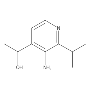 1-(3-Amino-2-isopropylpyridin-4-yl)ethan-1-ol结构式