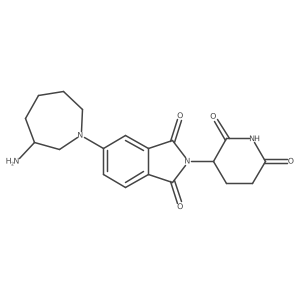 5-(3-aminoazepan-1-yl)-2-(2,6-dioxopiperidin-3-yl)-2,3-dihydro-1H-isoindole-1,3-dione结构式