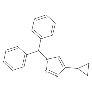 4-cyclopropyl-1-(diphenylmethyl)-1H-1,2,3-triazole Structure