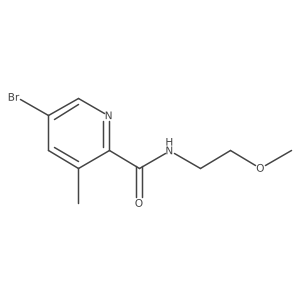 5-Bromo-N-(2-methoxyethyl)-3-methylpicolinamide Structure