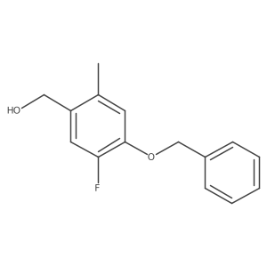 (4-(Benzyloxy)-5-fluoro-2-methylphenyl)methanol Structure