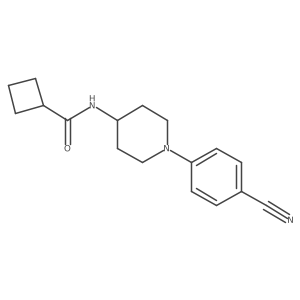 N-[1-(4-cyanophenyl)piperidin-4-yl]cyclobutanecarboxamide Structure