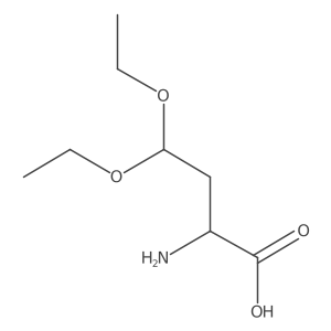 2-Amino-4,4-diethoxybutanoic acid Structure