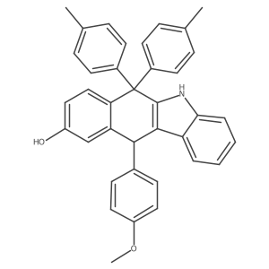 11-(4-Methoxyphenyl)-6,6-di-p-tolyl-6,11-dihydro-5H-benzo[b]carbazol-9-ol结构式