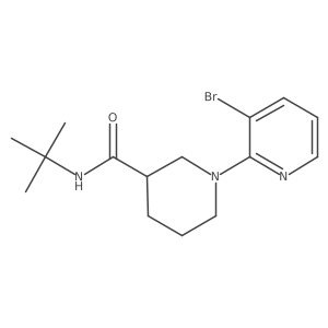 1-(3-bromopyridin-2-yl)-N-tert-butylpiperidine-3-carboxamide Structure