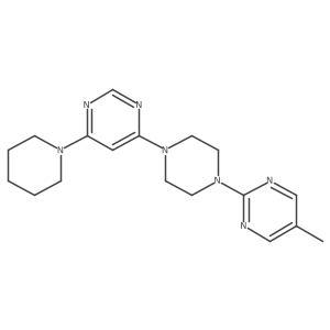 4-[4-(5-Methylpyrimidin-2-yl)piperazin-1-yl]-6-(piperidin-1-yl)pyrimidine Structure