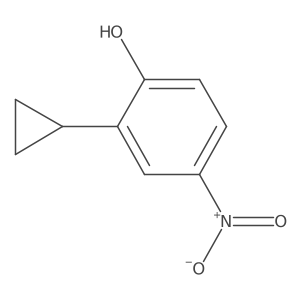 2-Cyclopropyl-4-nitrophenol结构式