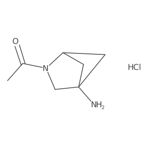 CC(=O)N1CC2(N)CC1C2.Cl结构式