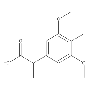 2-(3,5-Dimethoxy-4-methylphenyl)propanoic acid Structure