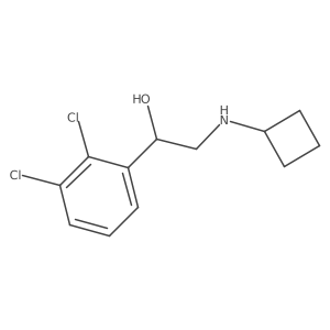 2-Cyclobutylamino-1-(2,3-dichlorophenyl)ethanol Structure